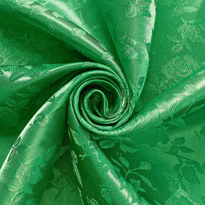 Rose Jacquard Satin Fabric Image SV578469 Kelly Green A2 