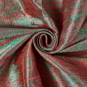 Iridescent Shot Silk Dupioni Fabric SV579030 Copper / Red / Green Image A2