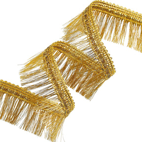 Metallic Chainette Fringe Trim SV579102 Gold 1