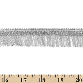 Metallic Chainette Fringe Trim SV579103 Silver 2