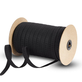 1 2 Inch Flat Non Roll Woven Elastic SV579111 Black 1