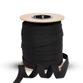 1 Inch Flat Non Roll Woven Elastic SV579115 Black 1