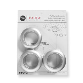 Dritz Home 1 9 16 Inch Curtain Grommets SV579123 Brushed Silver 1