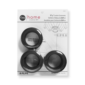 Dritz Home 1 9 16 Inch Curtain Grommets SV579125 Matte Black 1