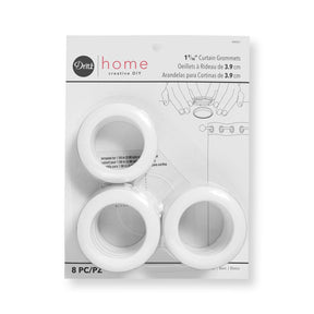 Dritz Home 1 9 16 Inch Curtain Grommets SV579126 White 1