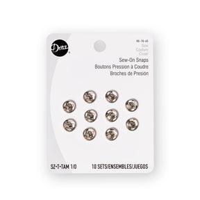 Dritz Size 1 0 Sew On Snaps SV579201 Nickel 1