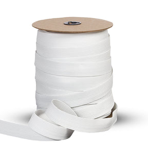 1 Inch Flat Braided Elastic SV579300 White 1