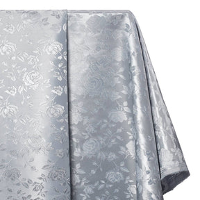 Rose Jacquard Satin Fabric Image SV579534 Silver A1 