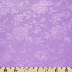 Rose Jacquard Satin Fabric Image SV579538 Lilac A9