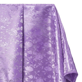 Rose Jacquard Satin Fabric Image SV579539 Lavender A1