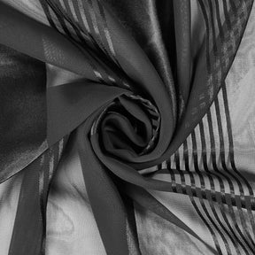 Multi Stripe Sheer Satin Chiffon Fabric SV579742 2