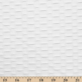 Honeycomb Bubble Jacquard Performance Knit Fabric SV579781 White 3