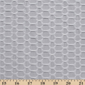 Honeycomb Bubble Jacquard Performance Knit Fabric SV579782 Light Grey 3