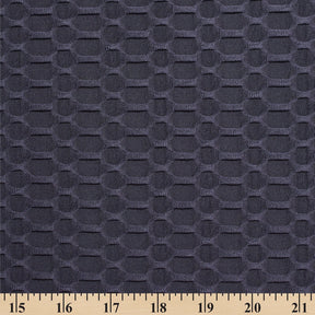 Honeycomb Bubble Jacquard Performance Knit Fabric SV579783 Navy Blue 3