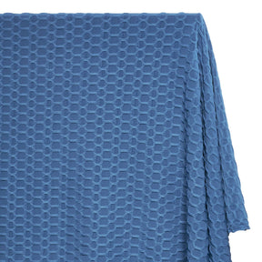 Honeycomb Bubble Jacquard Performance Knit Fabric SV579784 Royal Blue 1