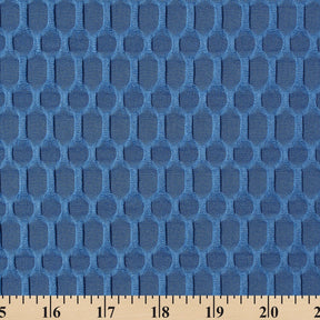 Honeycomb Bubble Jacquard Performance Knit Fabric SV579784 Royal Blue 3