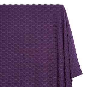Honeycomb Bubble Jacquard Performance Knit Fabric SV579786 Purple 1