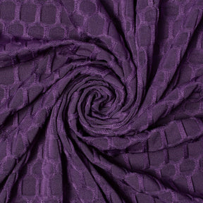 Honeycomb Bubble Jacquard Performance Knit Fabric SV579786 Purple 2