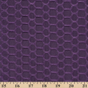 Honeycomb Bubble Jacquard Performance Knit Fabric SV579786 Purple 3