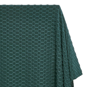 Honeycomb Bubble Jacquard Performance Knit Fabric SV579787 Hunter Green 1