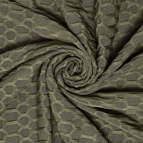 Honeycomb Bubble Jacquard Performance Knit Fabric SV579789 Olive 2