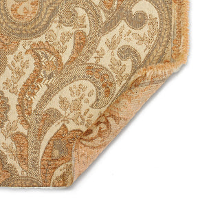 Spade Damask Chenille Upholster Brocade Jacquard Fabric SV579875 Beige / Apricot 3