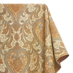Spade Damask Chenille Upholster Brocade Jacquard Fabric SV579875 Beige / Apricot 1