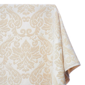 Julius Damask Chenille Upholstery Brocade Jacquard Fabric SV579883 Ivory / Beige 1