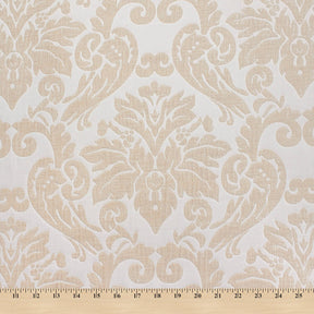 Julius Damask Chenille Upholstery Brocade Jacquard Fabric SV579883 Ivory / Beige 4