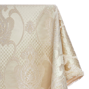 Embroidered Damask Brocade Satin Jacquard Fabric SV579885 1