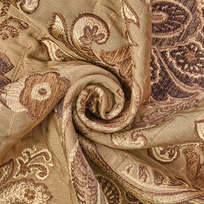 Floral Chenille Upholstery Brocade Jacquar Fabric SV579886 Sand / Tan 2