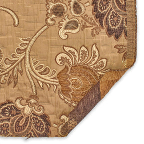 Floral Chenille Upholstery Brocade Jacquar Fabric SV579886 Sand / Tan 3