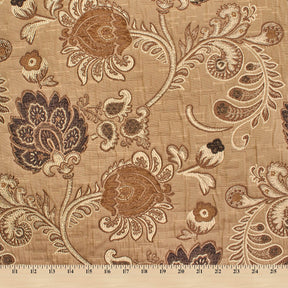 Floral Chenille Upholstery Brocade Jacquar Fabric SV579886 Sand / Tan 4