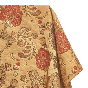 Floral Chenille Upholstery Brocade Jacquar Fabric SV579889 Gold / Red 1