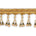 Dual Beaded Rhinestone Tassel Fringe Trim SV579903 Gold 1