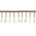Tapered Baguette Rhinestone Tassel Fringe Trim SV579909 Gold 1