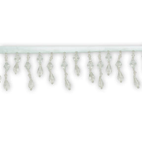 Small Teardrop Beaded Rhinestone Tassel Fringe Trim SV579914 Baby Blue 1