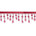 Small Teardrop Beaded Rhinestone Tassel Fringe Trim SV579915 Fuchsia 1