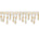 Small Teardrop Beaded Rhinestone Tassel Fringe Trim SV579917 Champagne 1