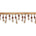 Small Teardrop Beaded Rhinestone Tassel Fringe Trim SV579918 Tan 1