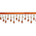 Small Teardrop Beaded Rhinestone Tassel Fringe Trim SV579921 Orange 1