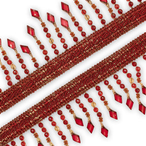 Diamond Beaded Rhinestone Tassel Fringe Trim SV579923 2
