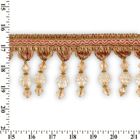 Ornamental Beaded Rhinestone Tassel Fringe Trim SV579926 Multi Color 3