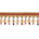Ornamental Beaded Rhinestone Tassel Fringe Trim SV579928 Gold / Burgundy 1