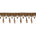 Pear Drop Beaded Rhinestone Tassel Fringe Trim SV579935 Brown 1