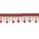 Square Beaded Rhinestone Tassel Fringe Trim SV579943 Burgundy / Gold 1