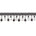 Square Beaded Rhinestone Tassel Fringe Trim SV579944 Black / White 1
