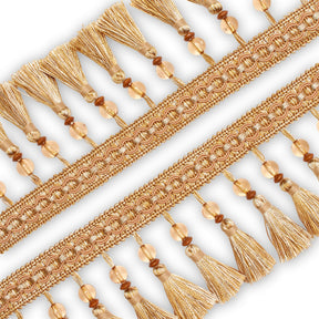 Beaded Tassel Fringe Trim SV579947 Champagne 2