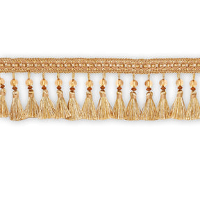 Beaded Tassel Fringe Trim SV579947 Champagne 1