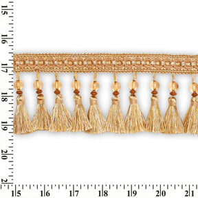 Beaded Tassel Fringe Trim SV579947 Champagne 3